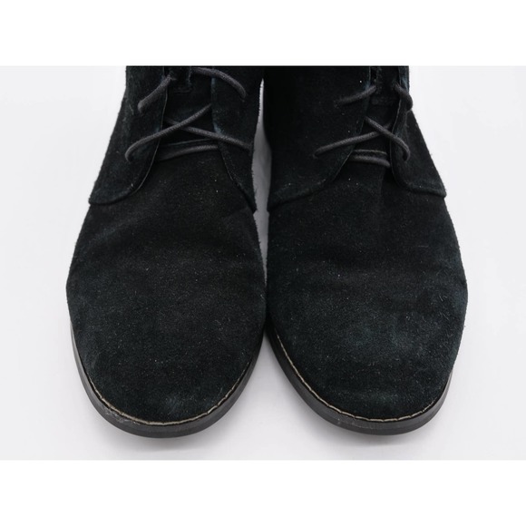 Blondo Ankle Boots Womens 9.5 Black Suede Waterproof Lace Up Booties Chukka - Picture 6 of 12